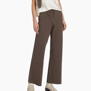 Stellae Dux Double-Knit Wide-Leg Drawstring Pants size XS